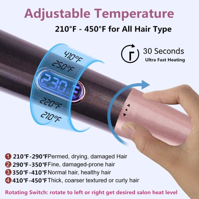 LDREAMAM 2 In 1 Hair Straightener And Curler With LCD Display | Imported